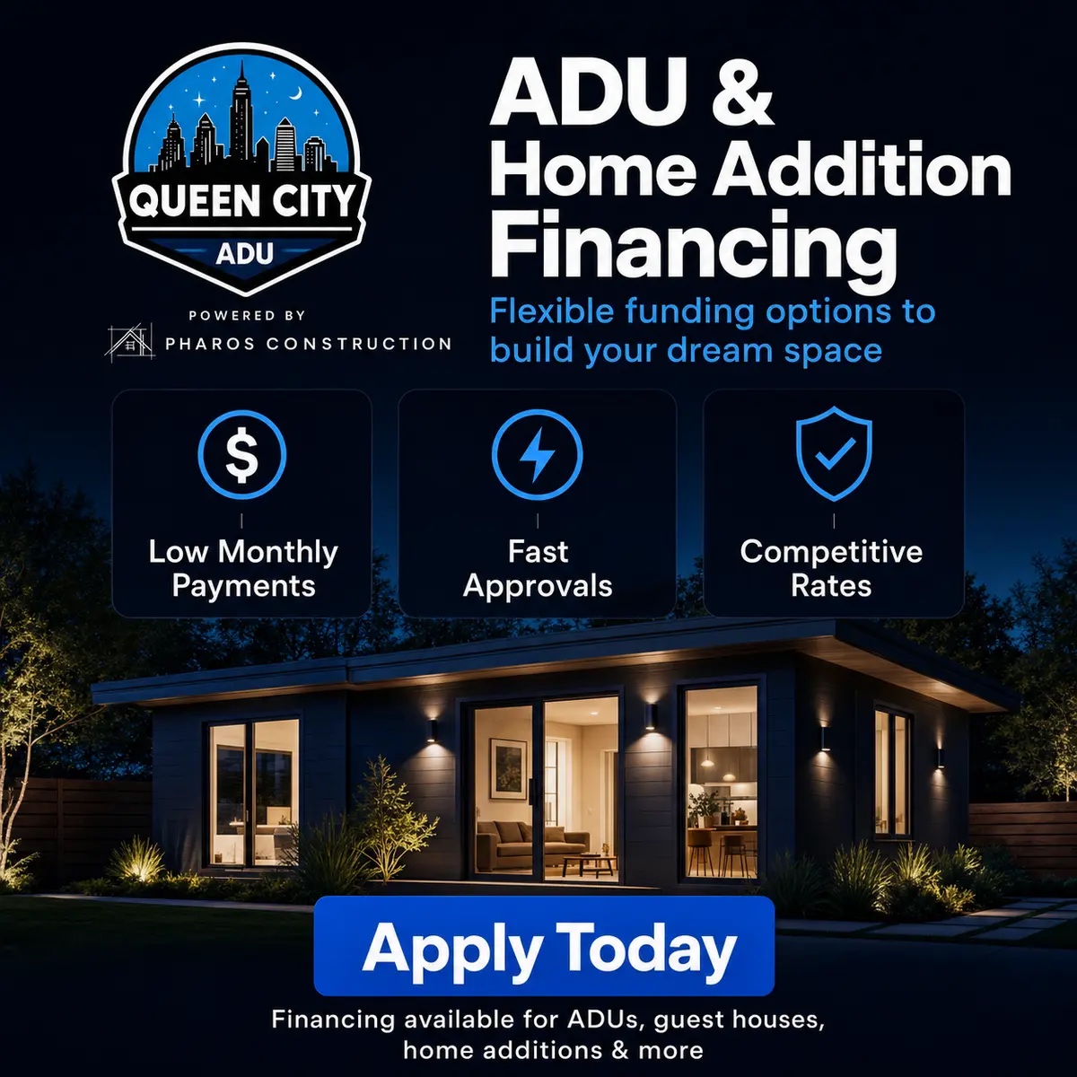 Queen City ADU & Home Addition Financing — flexible funding options to build your dream space